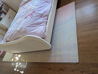Pottery Barn 5 x 8 watercolor rainbow performance rug