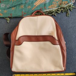 Faux Leather Backpack 