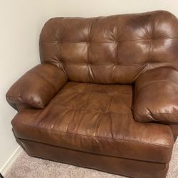 Leather Chair and a half AMF