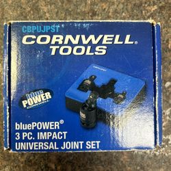 Cornwell Tools 3 Pc Impact Universal Joint Set 