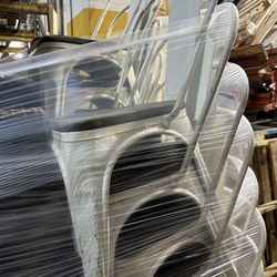 Metal Dining Chair Bistro Style