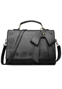 Women Small Top Zipper Oil Leather Satchel Shoulder Bag Vintage Crossbody Messenger Handbag Bag For Evening And Party