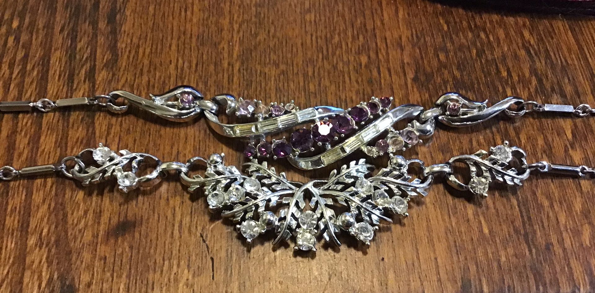 Vintage rhinestone necklaces