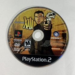Thirteen XIII Sony PlayStation 2 PS2 Ubisoft 2003 Disc Only Tested Works