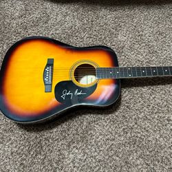 Johnny Cash Signed Guitar