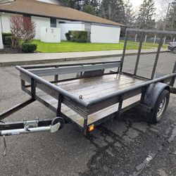 Utility Trailer By Big Tex 5x10 With Rear Ramp And Title