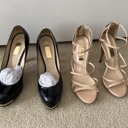 Jinny Kim Pumps Size 7 and Strappy Heels Size 6.5