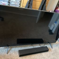 58” Samsung TV + Soundbar