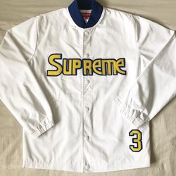 Supreme Nuggets NBA Warm Up Jacket 2003 Vintage White Medium