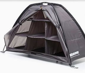 Brand new -Tent & RV Camping Organizer with Zippered Flap, 9-Shelf Storage.