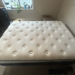 Double Bed Frame And Pillow Top Mattress 