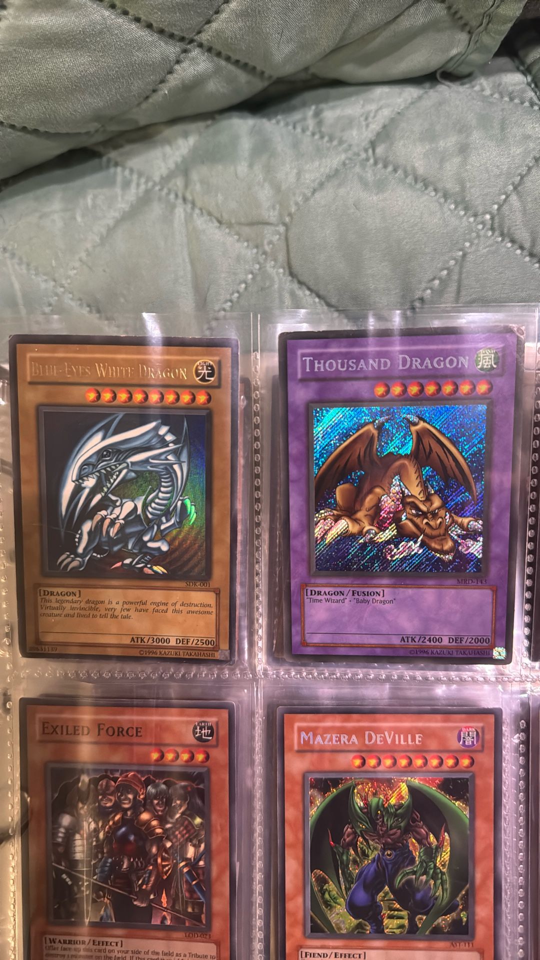 Yugioh Cards. 1996 Base Set