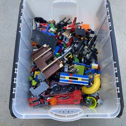 Bin of legos