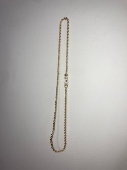 Real Gold filled moissanite stone clasp lock