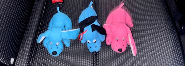 Stuffed Dog Plush Toys Set of 3 Ace brand