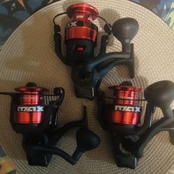 (lof Of 3 ) Abu Garcia Black Max Reels 