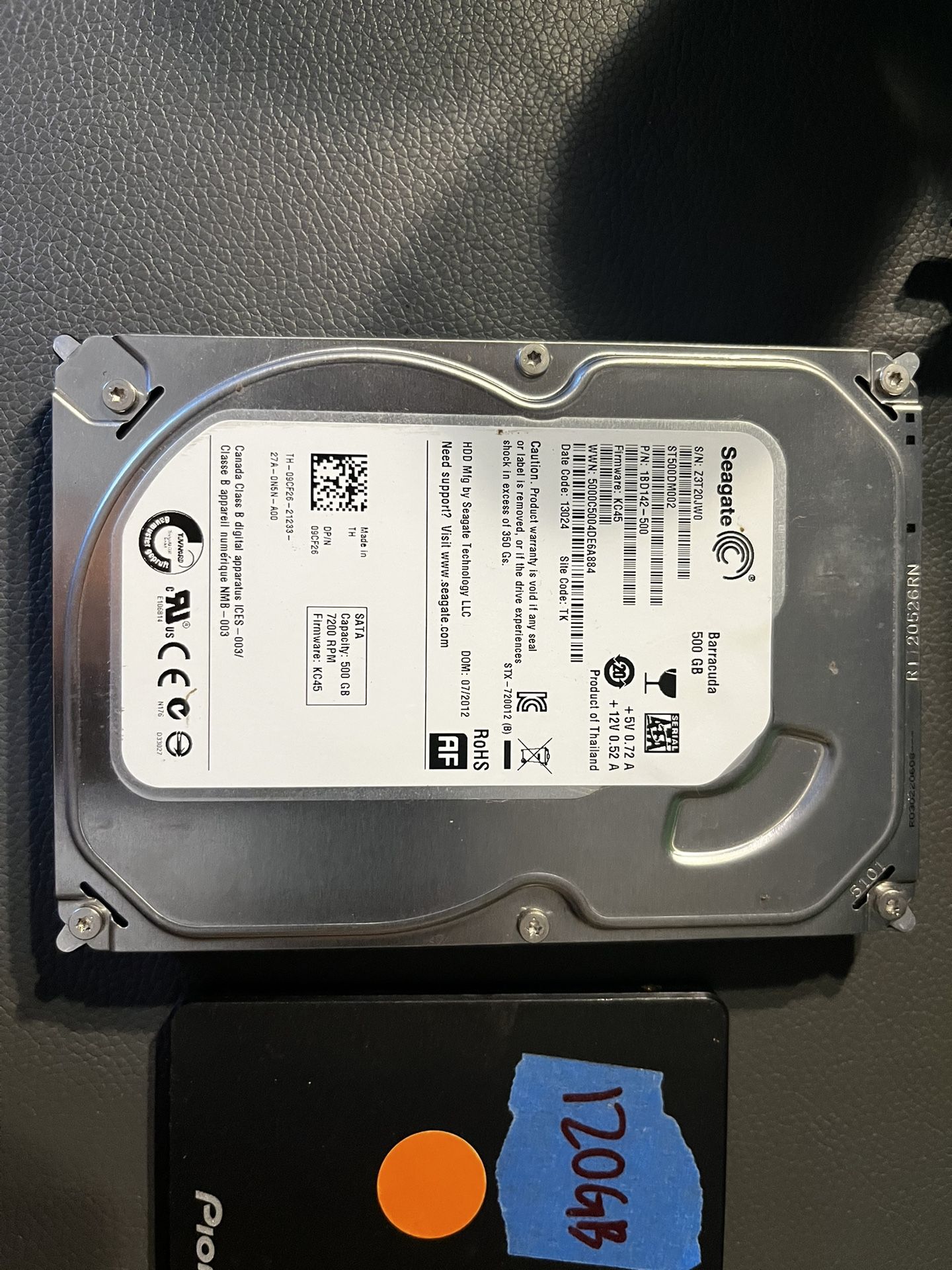 Sea Gate 500 Gb 7200 RPM