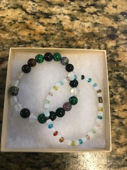 Mix gemstone bracelet size 6 inches