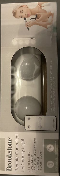 brookstone remote control led vanity light