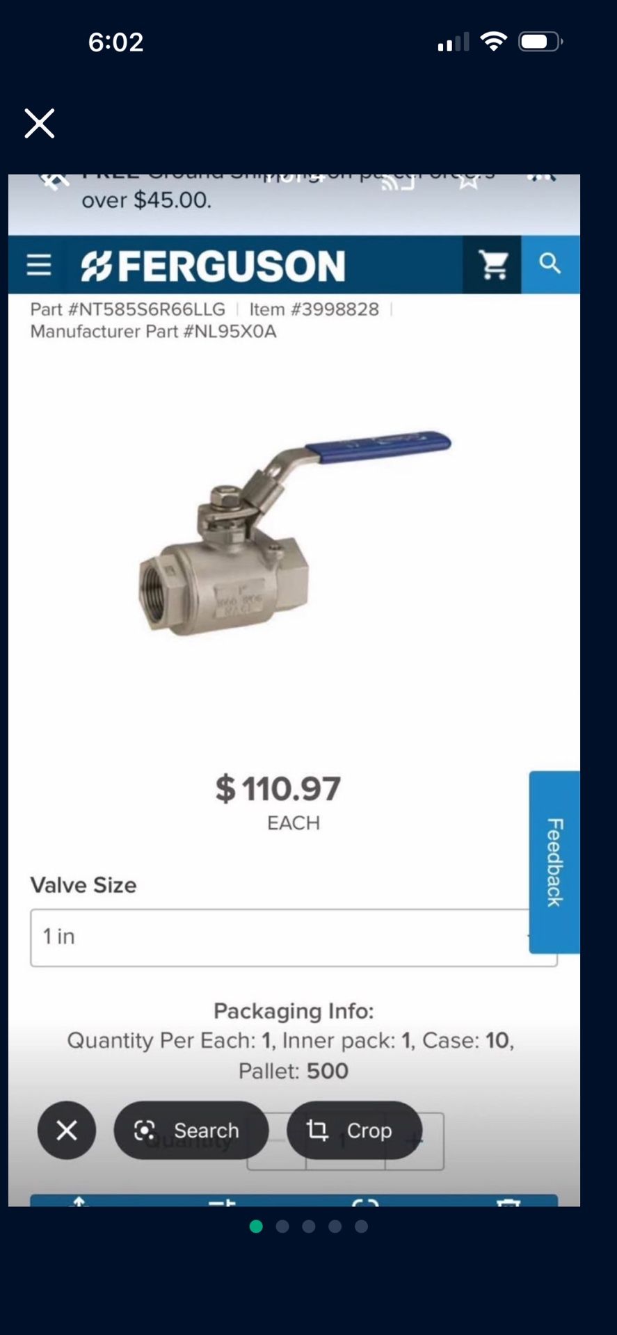 Stainless Steel Valve Ball New 1 Inch 