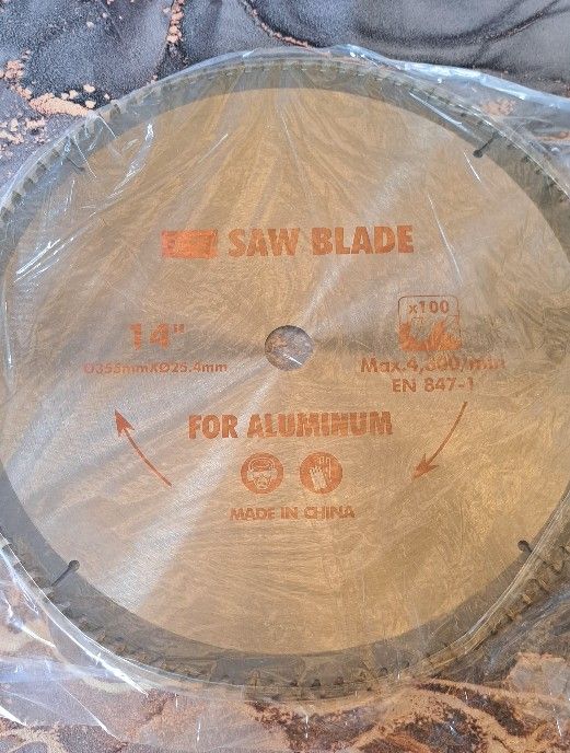 14in Saw blade for aluminum.