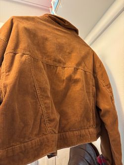 Corduroy crop jacket