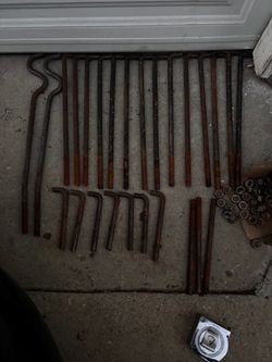 Leftovers L tipe foundation bolts and nuts all for $40