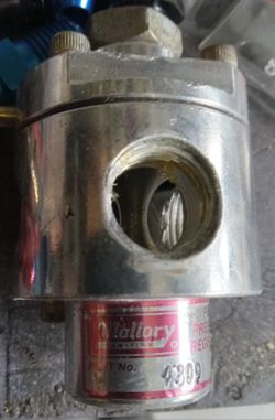 - A N fittings, Mallory Fule Presser Regulator