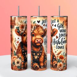 Just A Girl Who Loves Highland Cows Tumbler