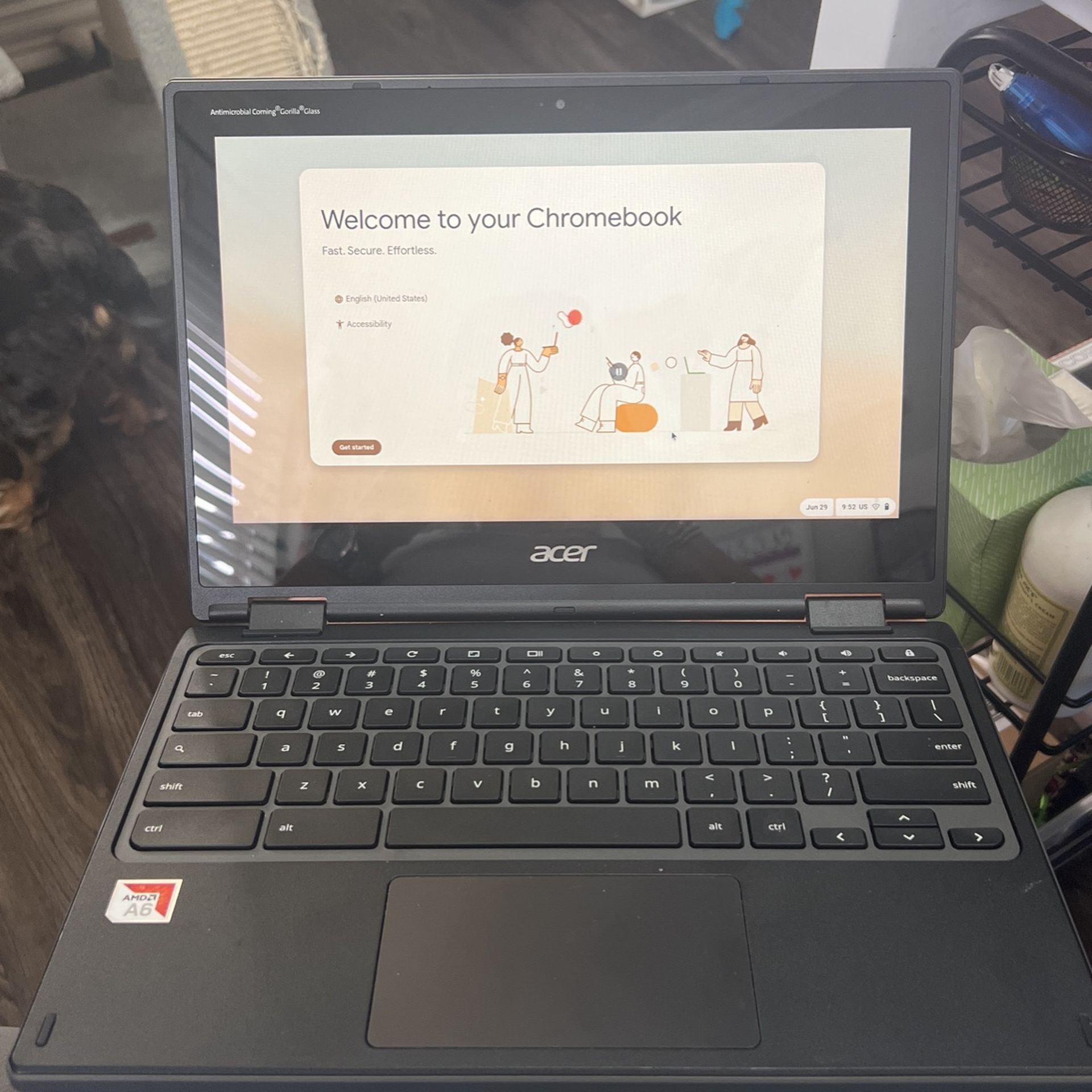 Acer Chromebook 311 N18Q12 AMD Dual Core A4-9120C Black 11.6 Inch HD