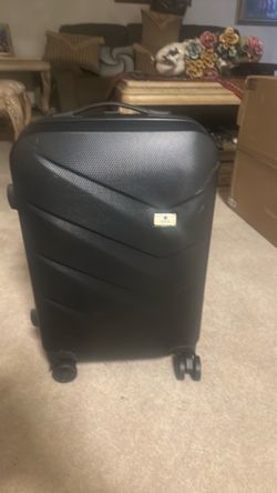 21" Black Hard-Shell Carry-On Spinner Suitcase