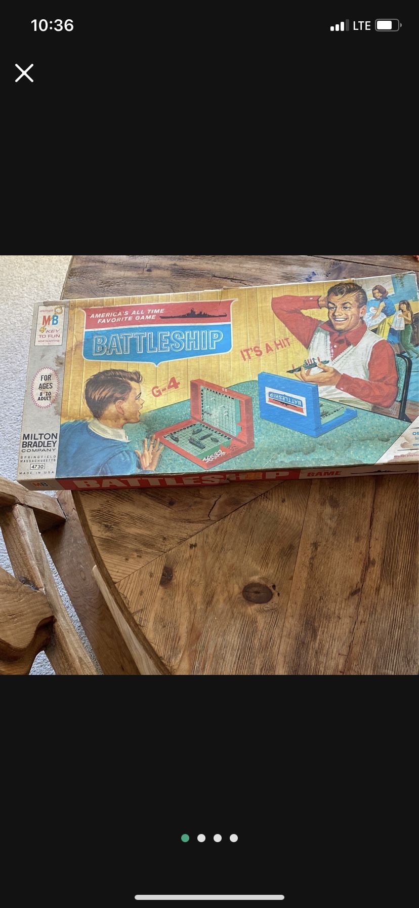 Vintage Battleship Game