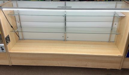 Glass display case