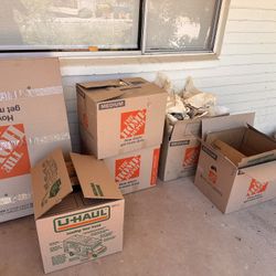 Moving Boxes And Paper