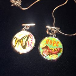 Interchangeable Rounds, Faith, Hope And Love.With Chain.