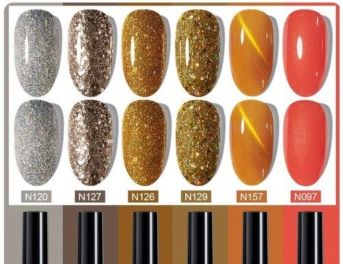 Set De 6 Geles Para Uñas