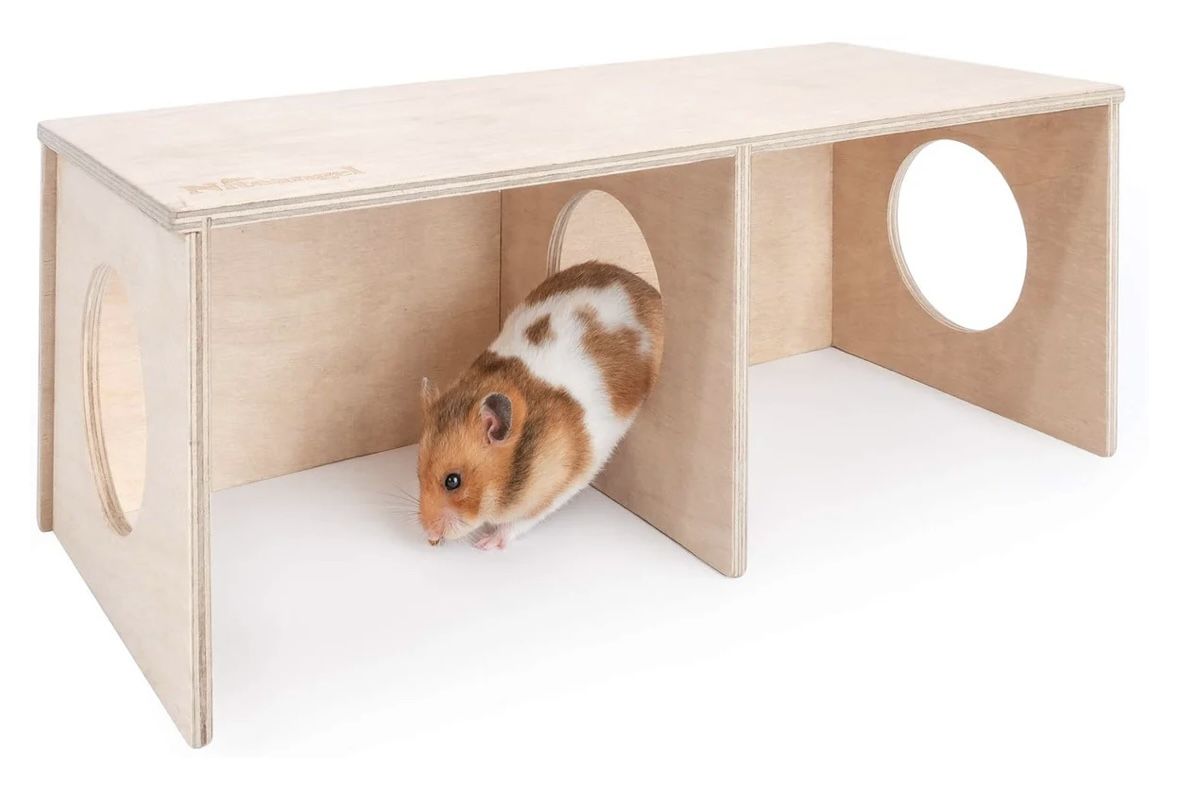Pair Of Niteangel Wooden Hides - Hamsters
