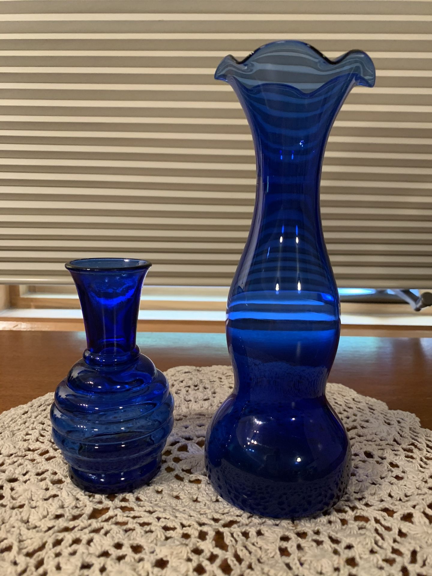 Vintage Cobalt Blue Vases