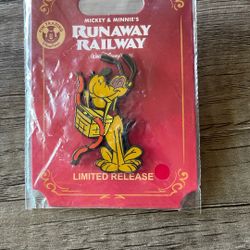 Disney Parks Mickey & Minnie's Runaway Railway Pluto Picnic Basket Pin Brand New