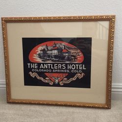 Nicely framed vintage sign
