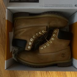 timberland 6in boots wheat nunbuck size 10