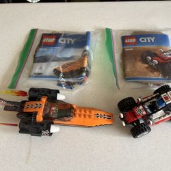 2 sets of Lego city building sets