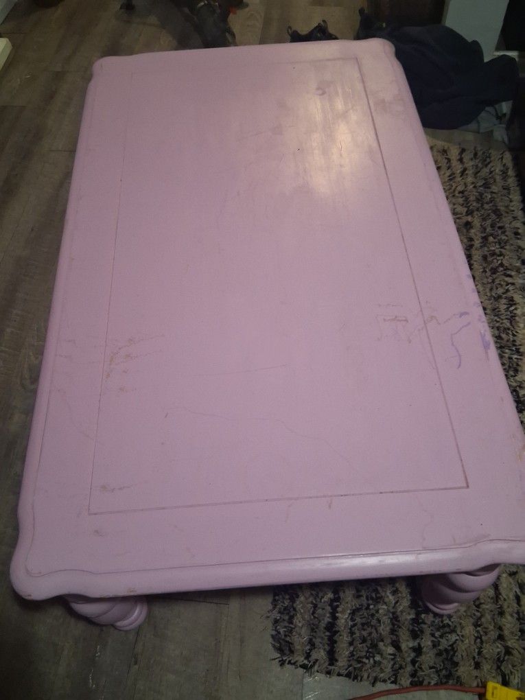 Hydraulic Coffee Table Lavender Color