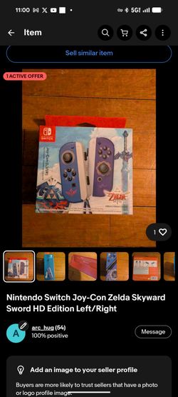 Joy con zelda skyward sword special edition