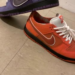 Purple And Orange Lobsters Dunks