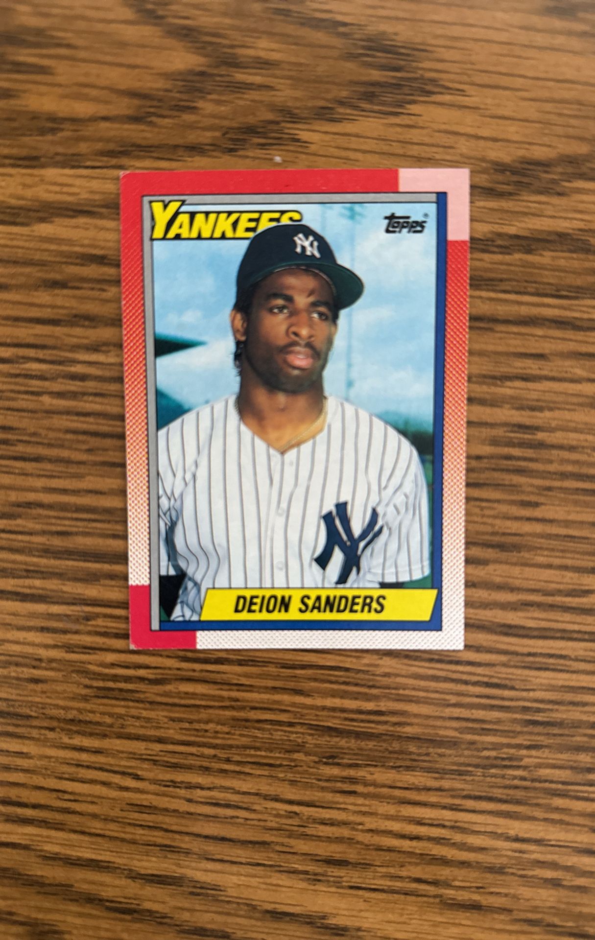 Deion Sanders Baseball Card !
