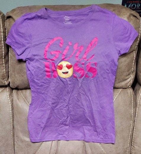 Kids Girl Boss T Shirt Size XL 14 -16