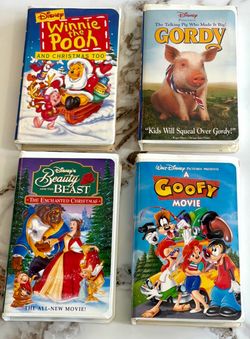 Walt Disney VHS Movies. Set of 4-Vintage Good Condition!