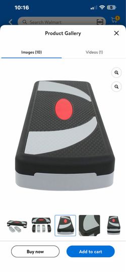 ZenSports 30'' Adjustable Workout Aerobic Step Platform W/4 Risers 4’’- 6’’- 8’’, Exercise Stepper Non-Slip Surface   34 $15
