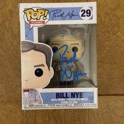 Funko Pop! Bill Bye The Science Guy Signed By Bill Nye
